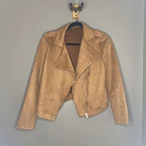 brown suede jacket
